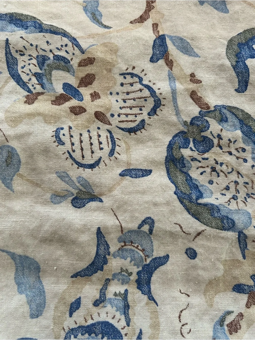 Soma Floral Heirloom Relaxed-Linen King / Cal King Duvet Cover